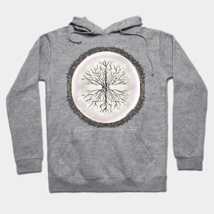 Tree of Life Moon with Rainbow Static Hoodie